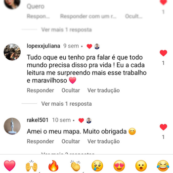 Comentários Instagram lopexxjuliana e rakel501: trabalho maravilhoso